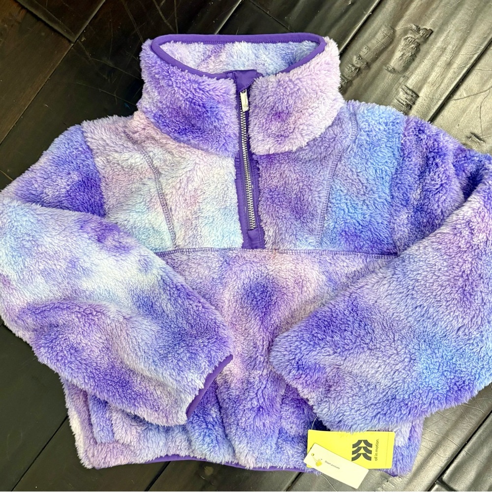 All in Motion Lavender and Blue Fleece Jacket